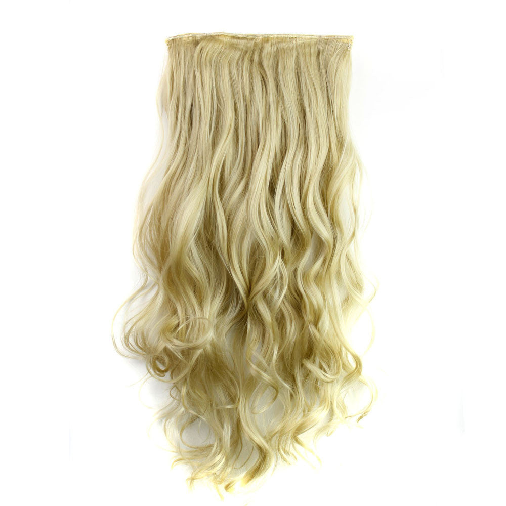 5Pcs Clip False Hair Synthetic Hair Extension Curly Heat Resistant Hair