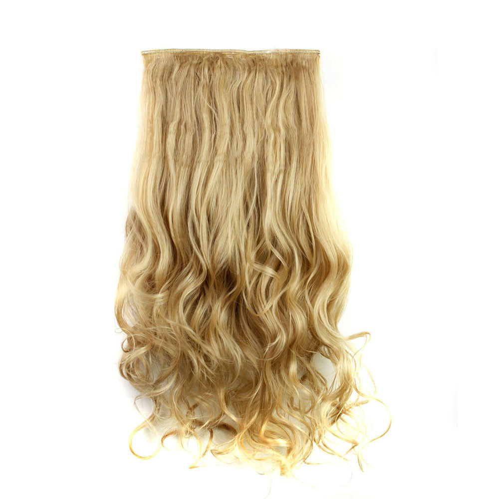 5Pcs Clip False Hair Synthetic Hair Extension Curly Heat Resistant Hair