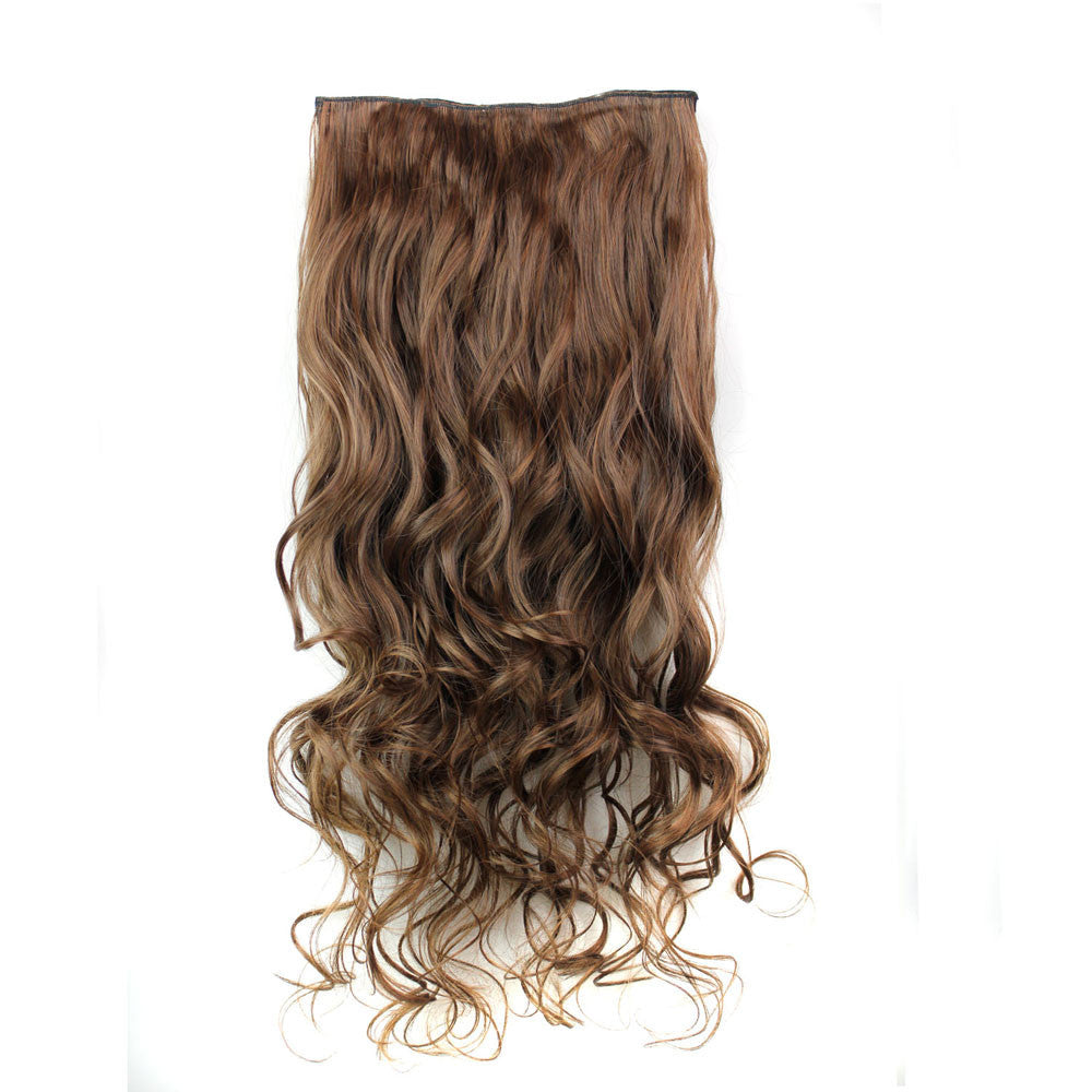 5Pcs Clip False Hair Synthetic Hair Extension Curly Heat Resistant Hair