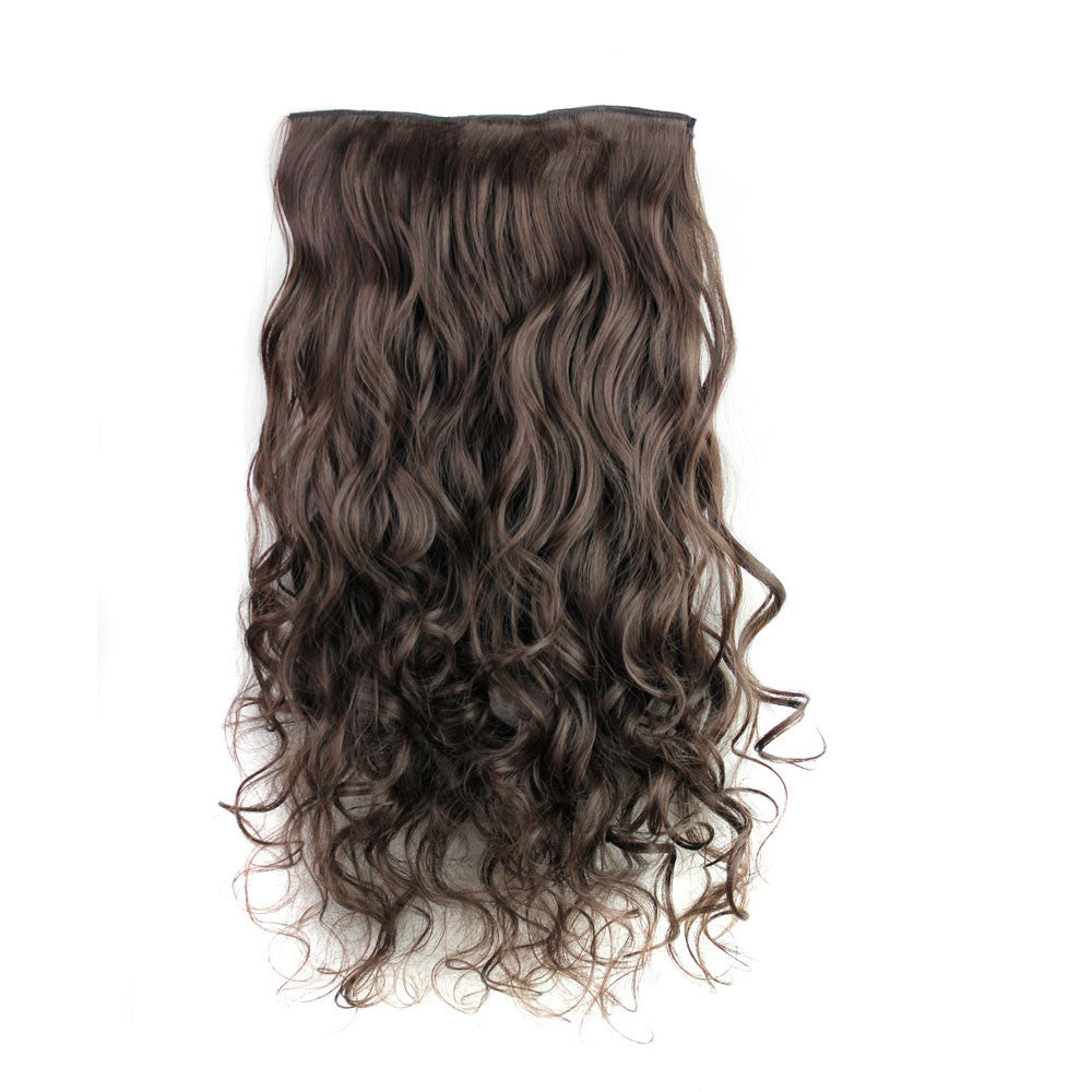 5Pcs Clip False Hair Synthetic Hair Extension Curly Heat Resistant Hair