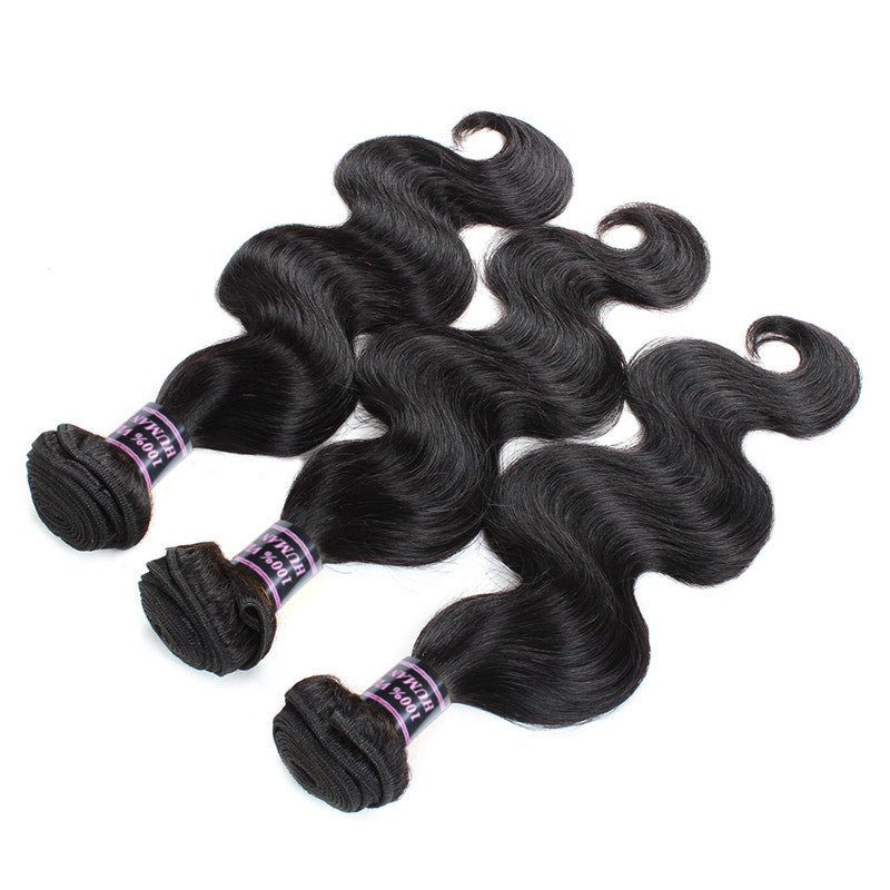 Human Virgin Hair Indian Body Wave Hair 3 Bundles Unprocessed Human Hair Weave