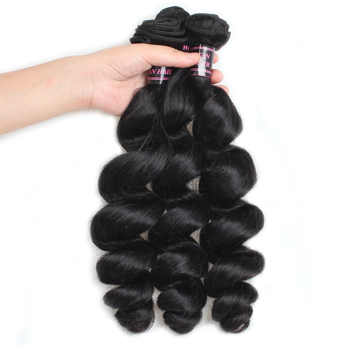 Human Virgin Hair Peruvian loose wave Hair 3 Bundles Unprocessed Human Hair Weave