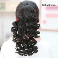 SHANGKE Short Curly Ponytails Clip In Fake Hair Extensions Natual Clip In Hair Tails Heat Resistant Synthetic Ponytail