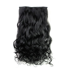 5Pcs Clip False Hair Synthetic Hair Extension Curly Heat Resistant Hair