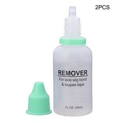 2Pc Tape Adhesives Remover For Tape Hair Extension 30ML Double-Sided Tape Glue Remover For Lace Frontal Wig/Closure Tape Remover